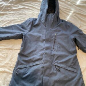 The North Face Blue DryVent Visor Hooded Coat Womans Lg